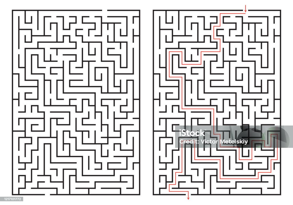 Labirent Game Labyrinth Game Maze Or Puzzle Design Find The Way And Right Solution ...