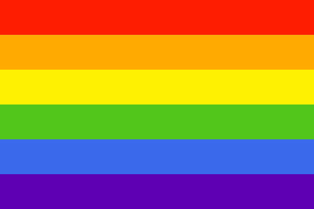 ÐÐ»Ñ ÐÐ½ÑÐµÑÐ½ÐµÑÐ° Simple Rainbow flag icon on white background. LGBT flag vector. LGBTQ colors. Vector illustration. Flat style, no effects. lgbtqia pride event stock illustrations