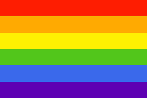 ÐÐ»Ñ ÐнÑеÑнеÑа Simple Rainbow flag icon on white background. LGBT flag vector. LGBTQ colors. Vector illustration. Flat style, no effects. pride month rainbow stock illustrations