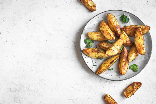 istock Baked potato wedges 1217107954