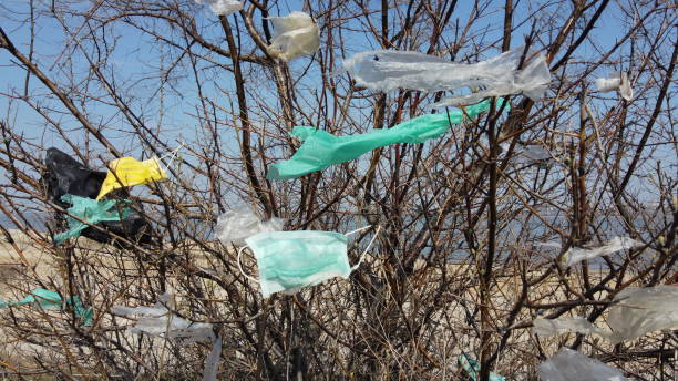 Coronavirus (COVID-19) is contributing to pollution, as discarded face masks clutter urban parks & streets of the city along with plastic and other trash. Ecological pollution problem