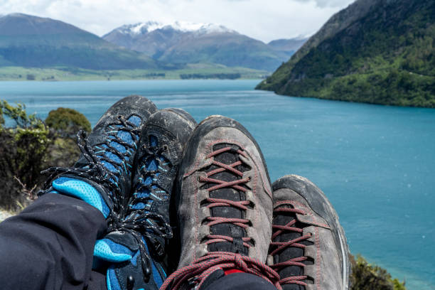 istock Point of view Walking boots 1217110345