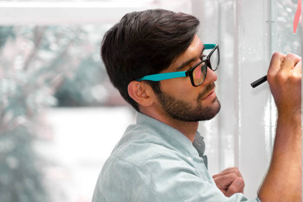 istock Caucasian man works at home 1217114269
