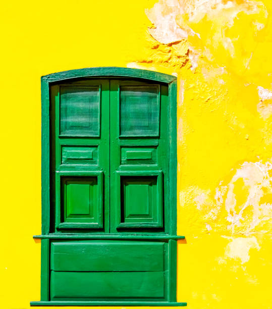 istock Green Wooden Window 1217120295