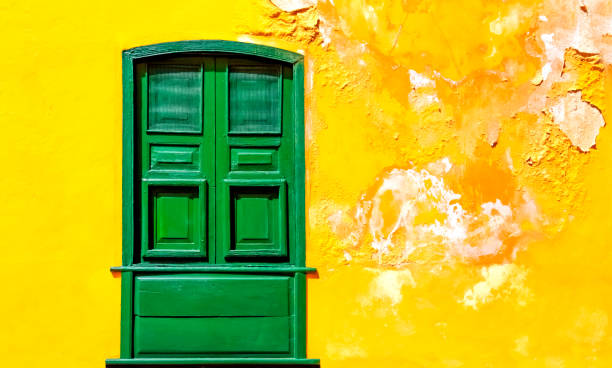 istock Green Wooden Window 1217120320