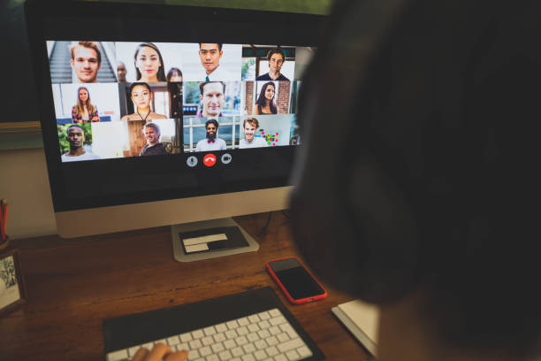 istock Woman working at home having a video conference with colleagues 1217123323