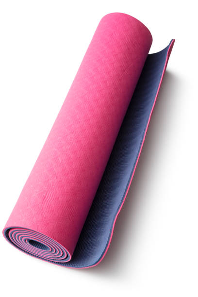 istock Sport: Yoga Mat Isolated on White Background 1217125403