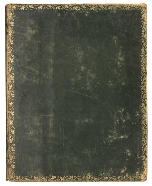 istock Old antique book cover gold leaf patterns, 19th Century 1217126628