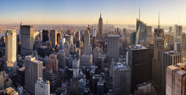 istock New York skyline at sunset, USA. 1217126665
