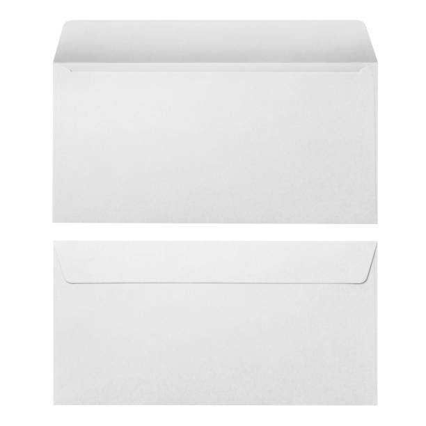 White open and sealed envelopes on white White open and sealed envelopes, isolated on white background airtight photos stock pictures, royalty-free photos & images