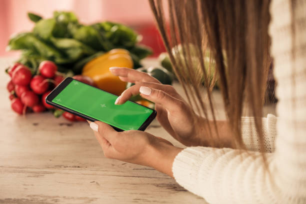 istock Browsing online application for fresh recipe during self-isolation times 1217132985