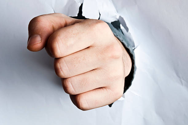 istock Fist broke paper 121713316