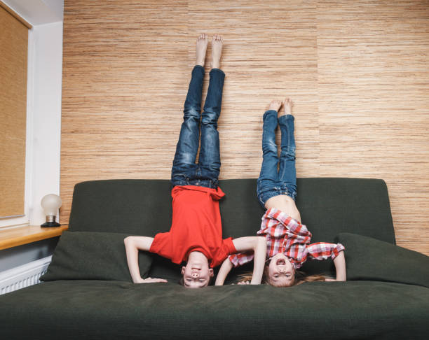istock Siblings losing they mind confined at home during self-isolation 1217133224