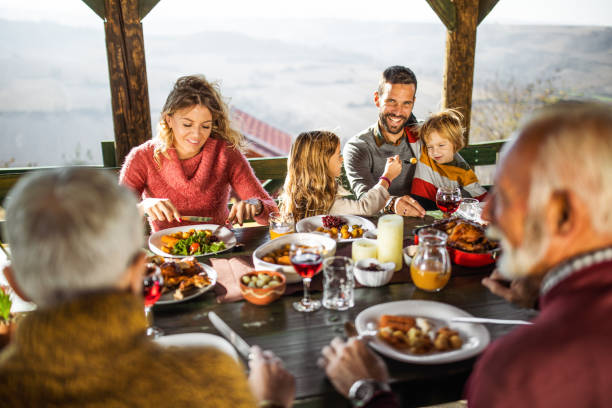 istock Family's lunch on a terrace! 1217137000