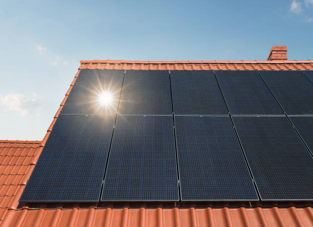 istock Solar energy panels at the rooftop 1217139693