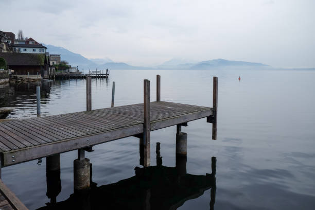 istock Pier aside the village 1217139710