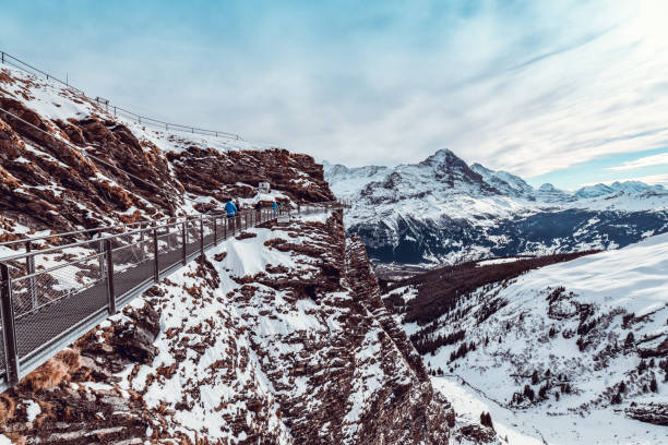 istock People On Cliff Walk, First, Grindelwald In Switzerland 1217140330