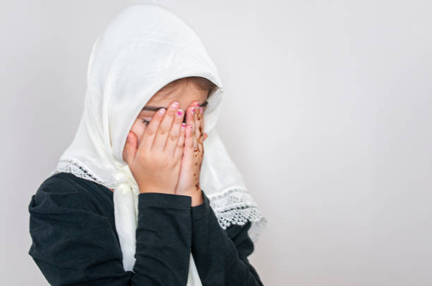 Cute girl praying