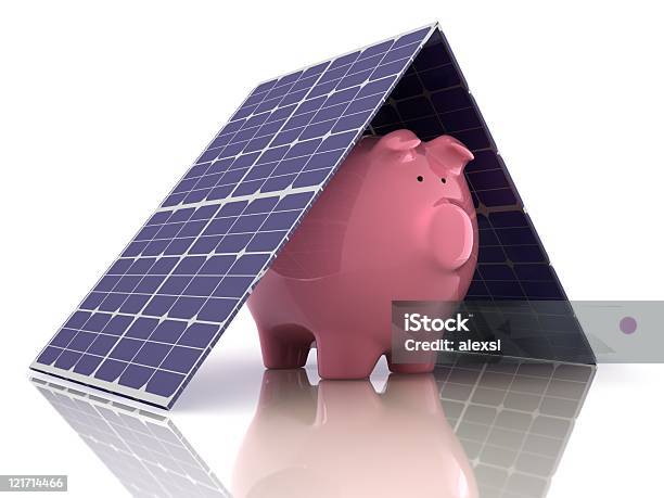 Poupança De Energia - Fotografias de stock e mais imagens de Central de Energia Solar - Central de Energia Solar, Energia Solar, Poupança