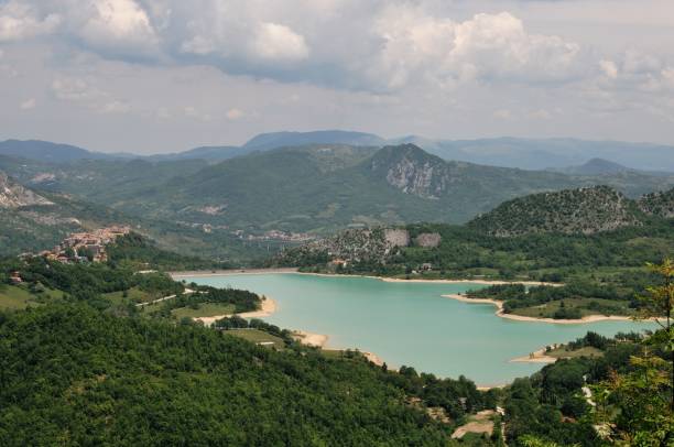istock Castel San Vincenzo, Isernia, Molise. The lake. 1217145988