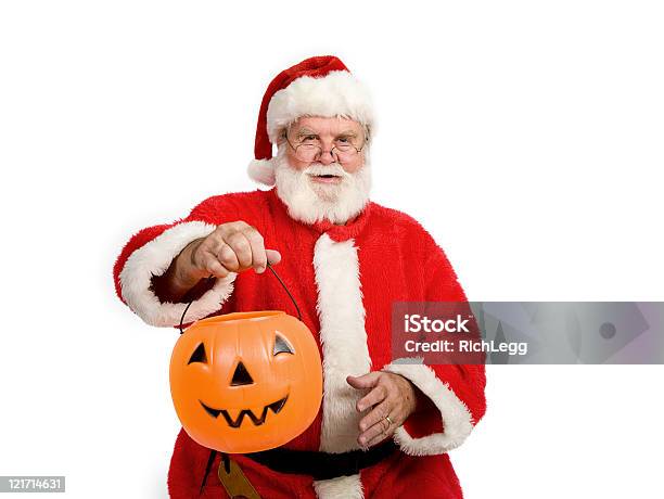 Trick Oder Behandlung Von Santa Claus Stockfoto und mehr Bilder von Halloween - Halloween, Weihnachten, Weihnachtsmann