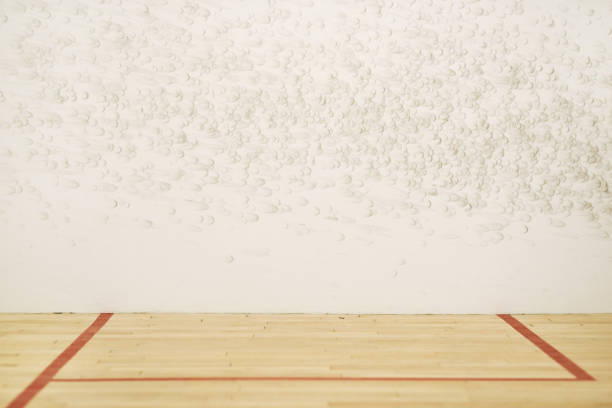 un refugio para los entusiastas del squash - school gymnasium parquet floor sport empty fotografías e imágenes de stock