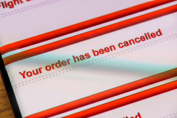istock your order has been cancelled text on smart phone screen 1217153210