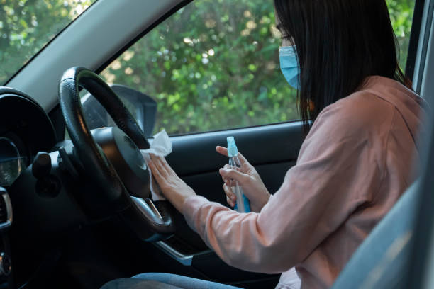 istock Car disinfection. Coronavirus covid-19. 1217155248