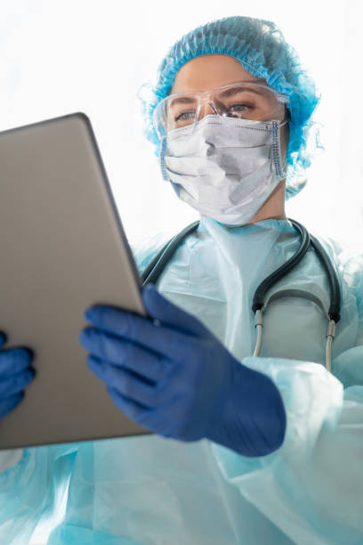 istock Medical doctor with digital tablet 1217155886