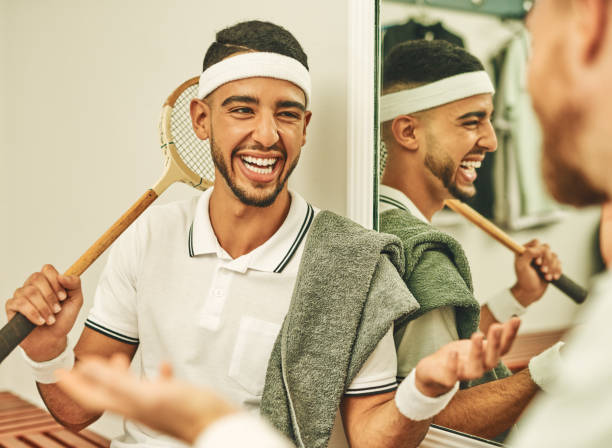 istock Kicking it at the squash court 1217157121