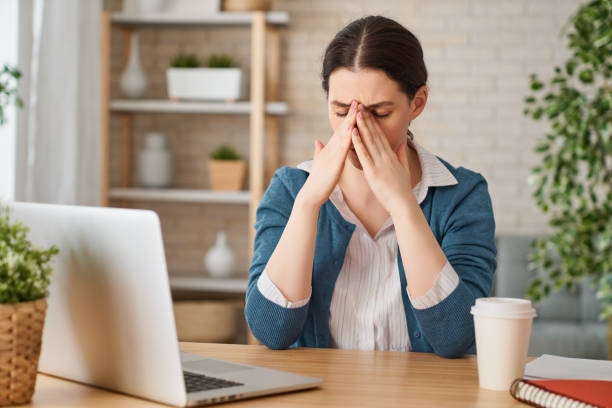 istock Woman working on a laptop. 1217160044