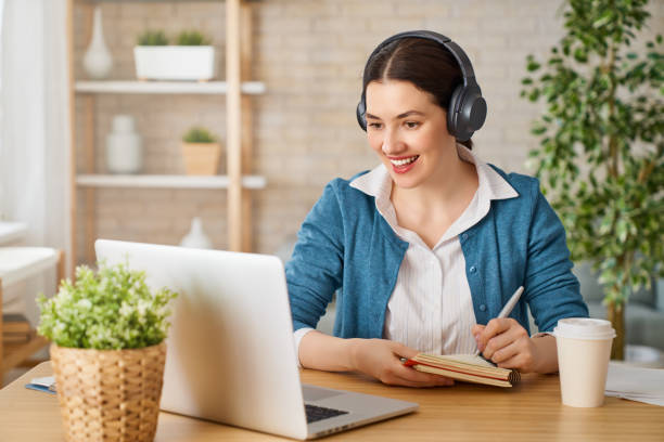 istock Woman working on a laptop. 1217160056