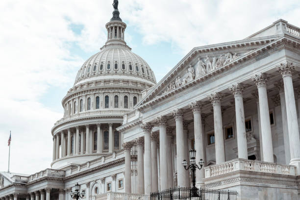 United States Capitol The east side of the US Capitol in the early morning. Senate Chamber in the foreground. united states senate committee on health education labor and pensions stock pictures, royalty-free photos & images