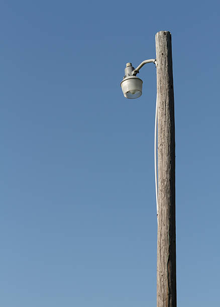 Rural Pole light stock photo
