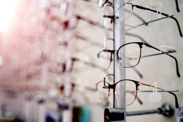 istock Many glasses on a stand. 1217164063