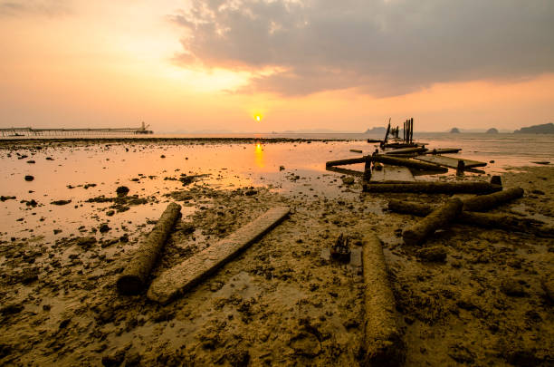 istock dramatic sunset in Ao nang beach ,Krabi, Thailand 1217165246