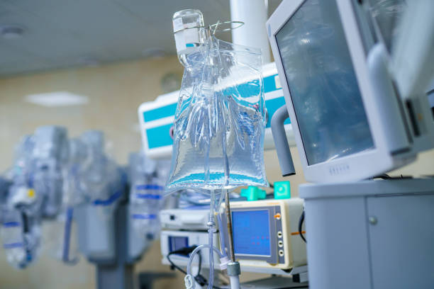istock Interior of operating room in modern clinic, screen. 1217165249