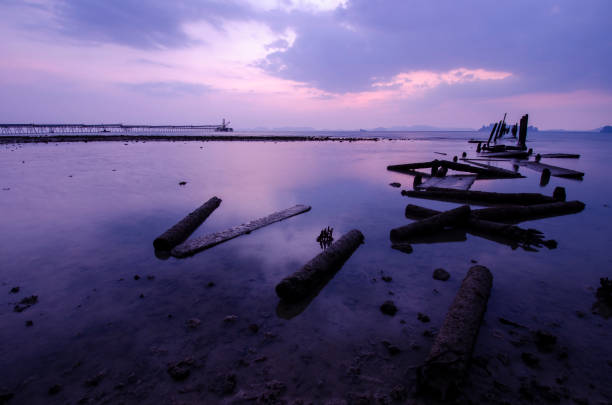 istock dramatic sunset in Ao nang beach ,Krabi, Thailand 1217165274