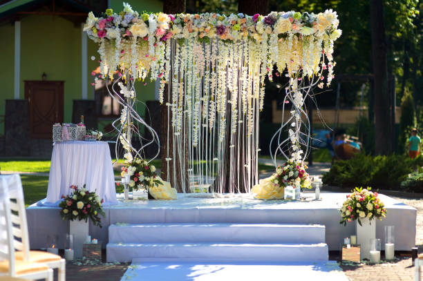 istock Arch for the wedding ceremony. 1217166410