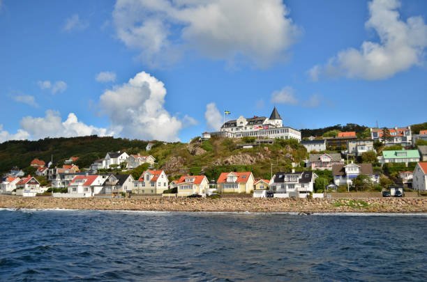 istock The beautiful view on small Swedish town from Molle pier 1217166818