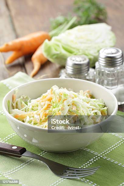 Coleslaw Stock Photo - Download Image Now - Appetizer, Bowl, Cabbage