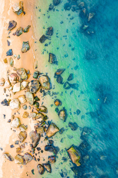 istock Top view of Stone Beach 1217170226