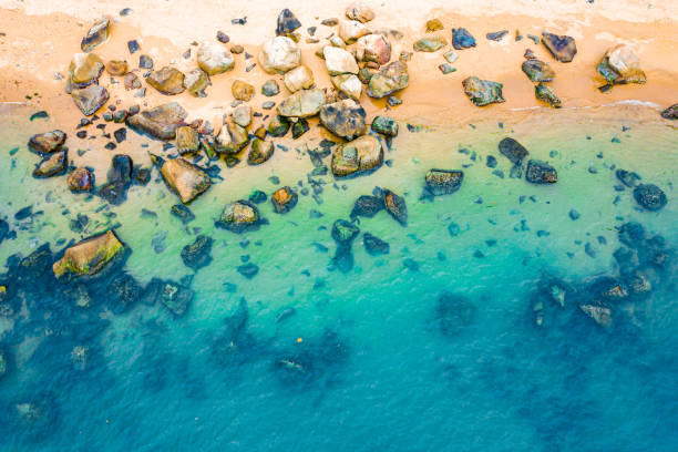 istock Top view of Stone Beach 1217170227