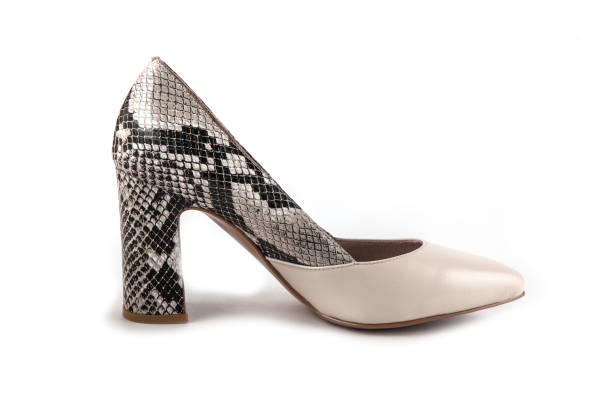 istock women's footwear on a white background isolated. 1217171439