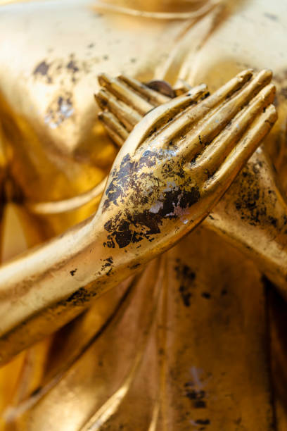 istock Golden buddha statue in Chiang Mai, Thailand 1217180791