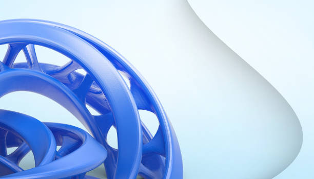 istock Abstract Architecture background of technology digital Structure Mesh geometric and science in Blue background.Futuristic design Concept - 3d rendering 1217182350