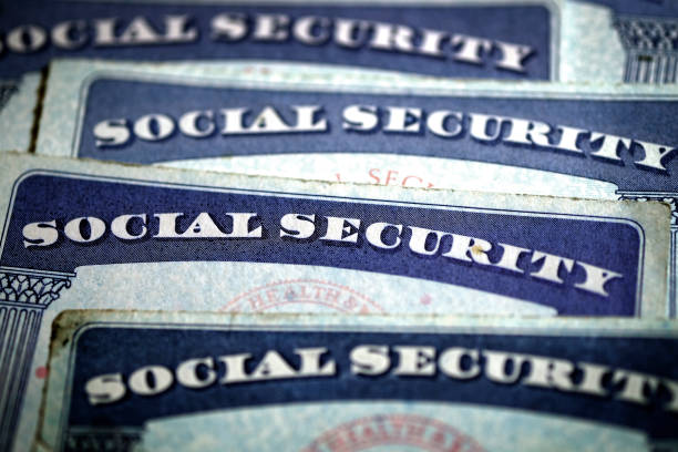 istock Social Security Cards Symbolizing Benefits for Elderly United Stated 1217193455