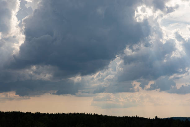 Stormy sky clouds nature background