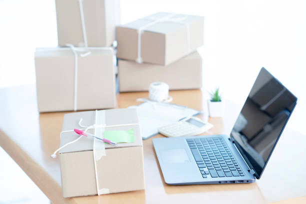 istock Small and medium-sized enterprises Computer, Online shopping and ecommerce via internet concept. 1217195511