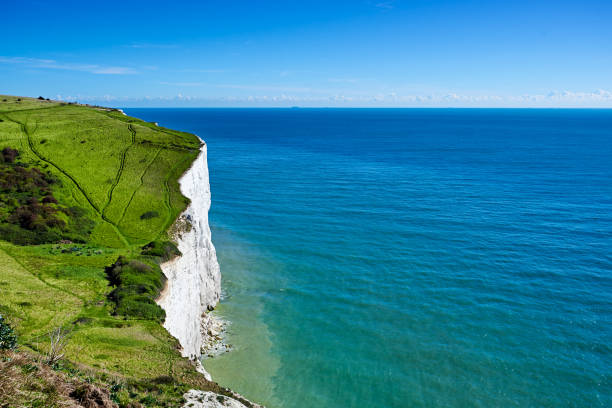 화이트 클리프 오브 도버 시닉스, 잉글랜드 - white cliffs of dover dover england kent southeast england 뉴스 사진 이미지